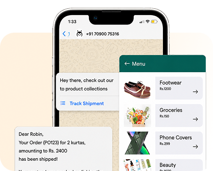 WhatsApp interface
