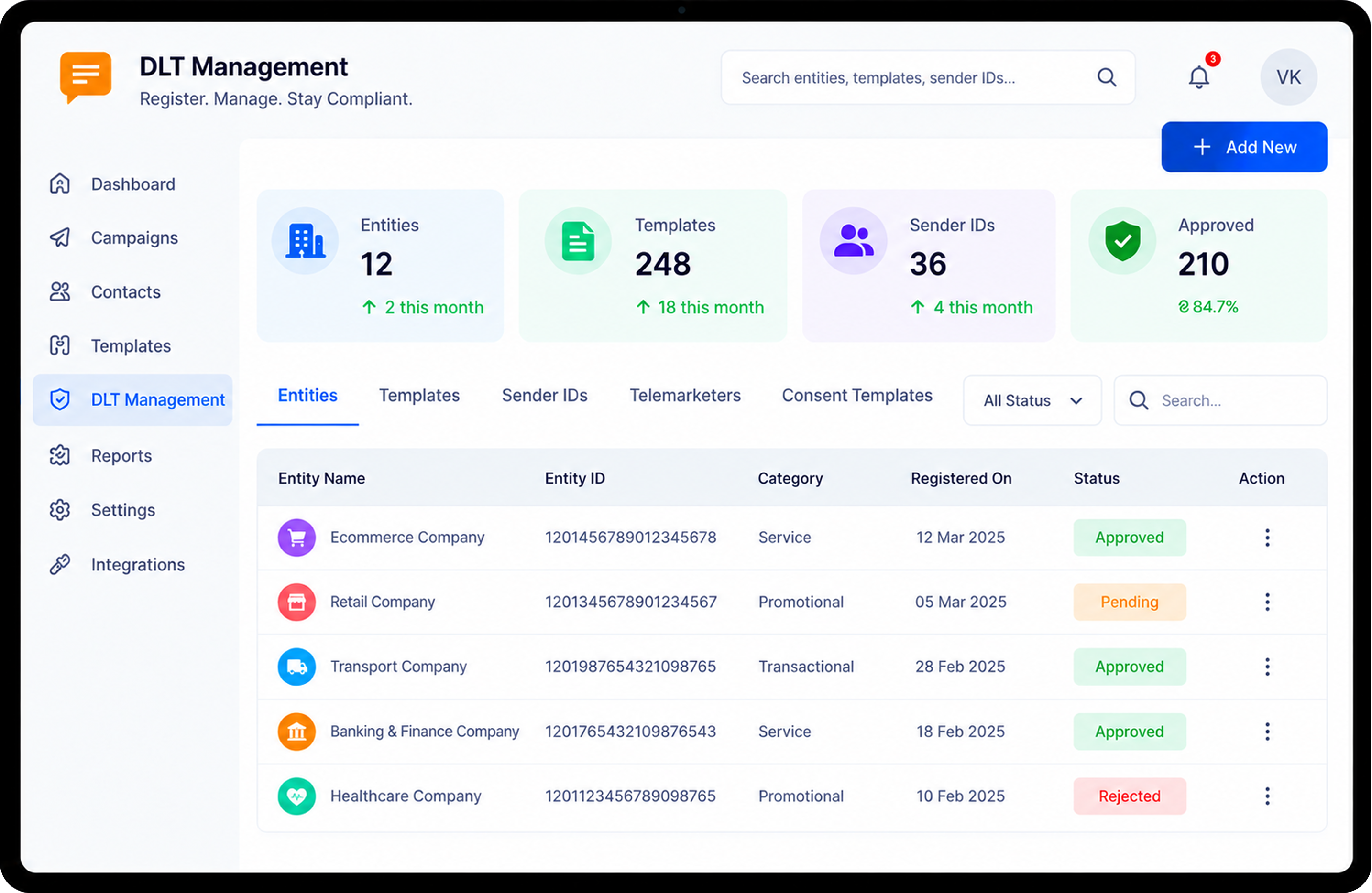 DLT Management
